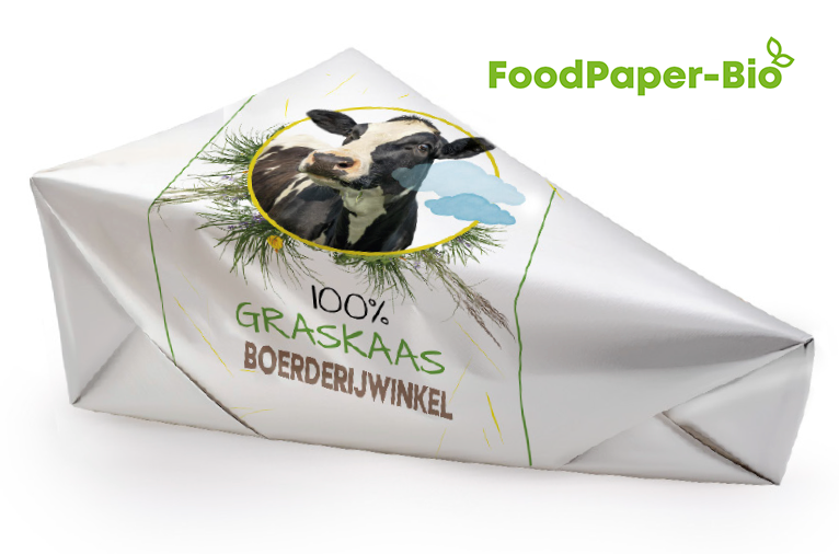 foodpaper kaaspapier eigen bedrukking bio geheel papier recycling